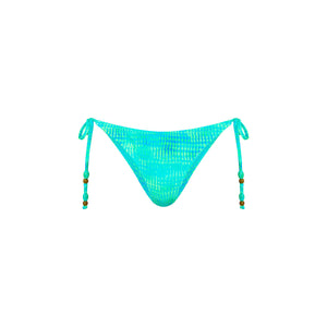 Full Coverage Tie Bikini Bottom - Summer Seas