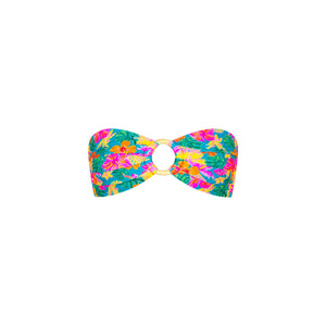Strapless Bandeau Bikini Top - Paradise Pop