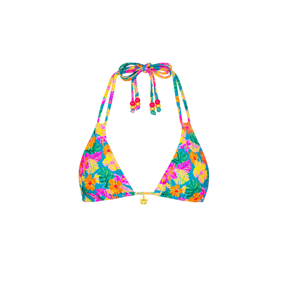 Halter Bralette Bikini Top - Paradise Pop