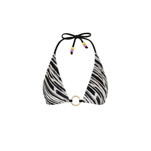 Ring Halter Bikini Top - Wild Honey