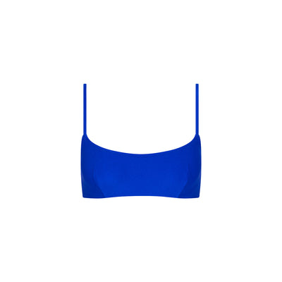 Invisible Underwire Crop Bikini Top - Blue Lagoon