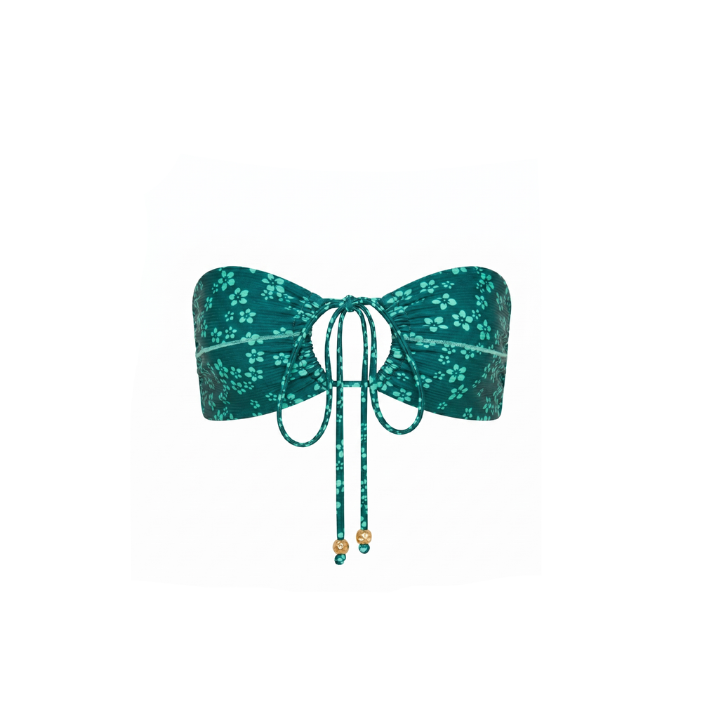 Stitch Splice Bandeau Bikini Top - Moonkiss