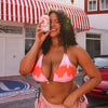 Halter Bralette Bikini Top - Strawberry Vanilla