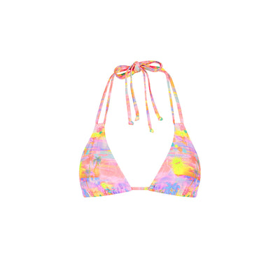 Halter Bralette Bikini Top - Sunset Universe