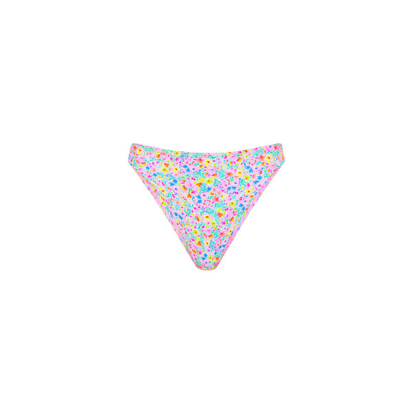 High Leg Full Vintage Bikini Bottom - Moonflower