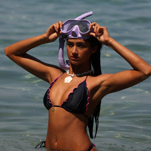 Lettuce Edge Bralette Bikini Top - Mystic Moon