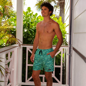 Men's Swim Trunks - Emerald Aura