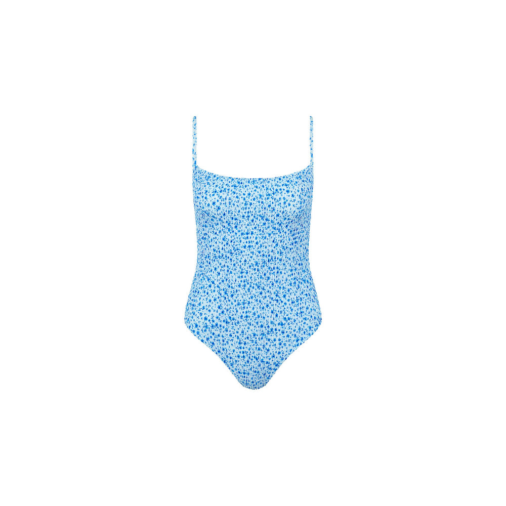 Shirred Low Back One Piece - Dream Flower