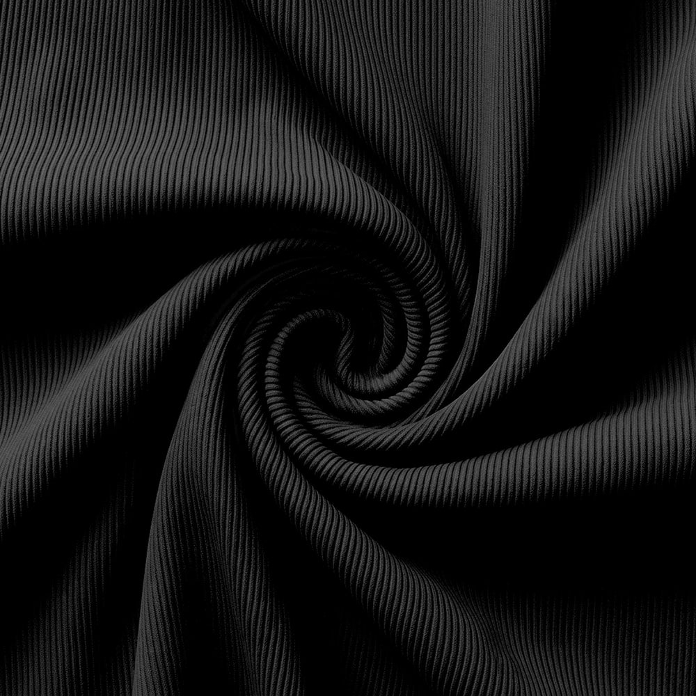 Minimal Full Coverage Bikini Bottom - Pitch Black