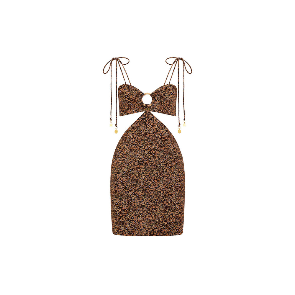 Ring Cut Out Mini Dress - Kosmic Kat