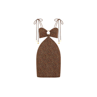 Ring Cut Out Mini Dress - Kosmic Kat