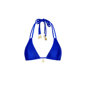 Halter Bralette Bikini Top - Blue Lagoon
