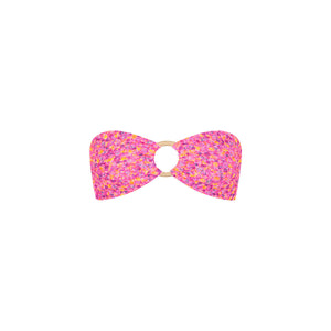 Strapless Bandeau Bikini Top - Gelato Bloom