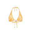 Classic Tie Halter Bikini Top - Orange Cream