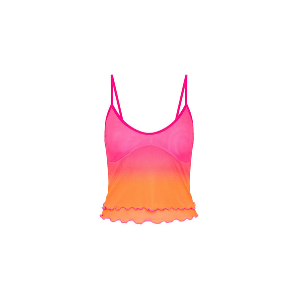 Layered Mesh Cami - Tropical Heatwave