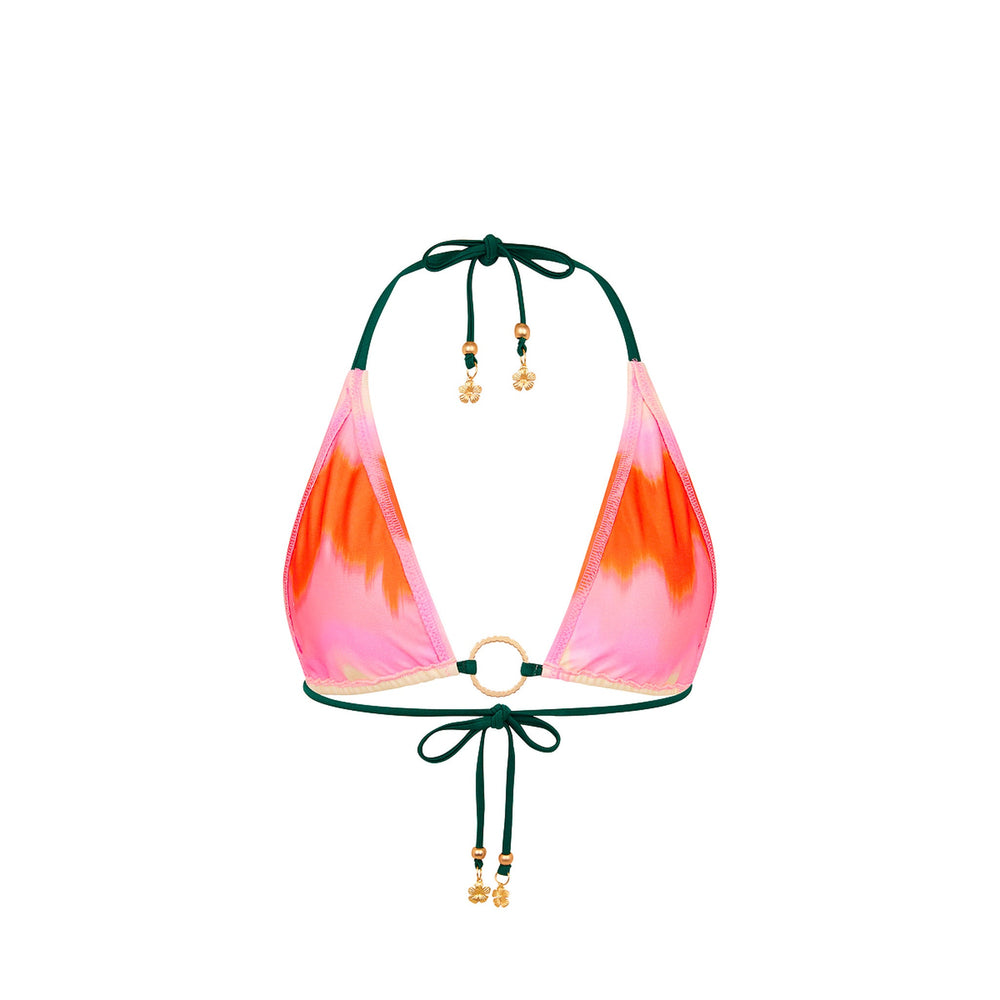 Ring Halter Bikini Top - Strawberry Vanilla