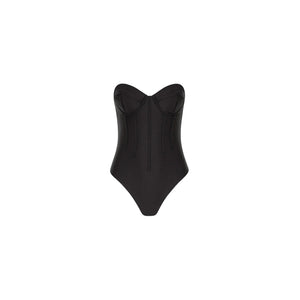 Contour Strapless Cheeky One Piece - Twilight Black