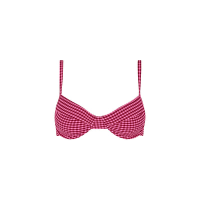 Ditzy Underwire Bra Bikini Top - Cherry Kiss