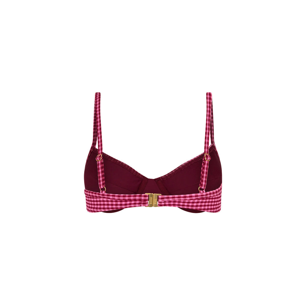 Ditzy Underwire Bra Bikini Top - Cherry Kiss