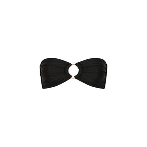 Strapless Bandeau Bikini Top - Twilight Black
