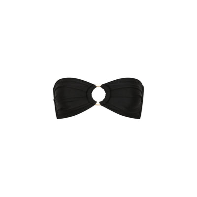 Strapless Bandeau Bikini Top - Twilight Black