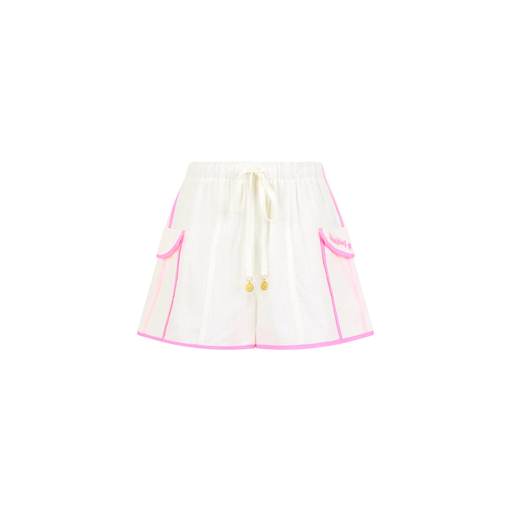 Essential Cargo Shorts - White