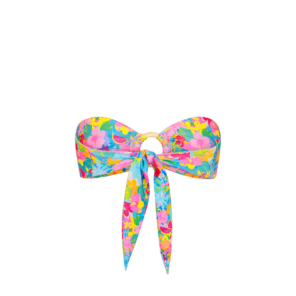 Strapless Bandeau Bikini Top - Pretty Paradise