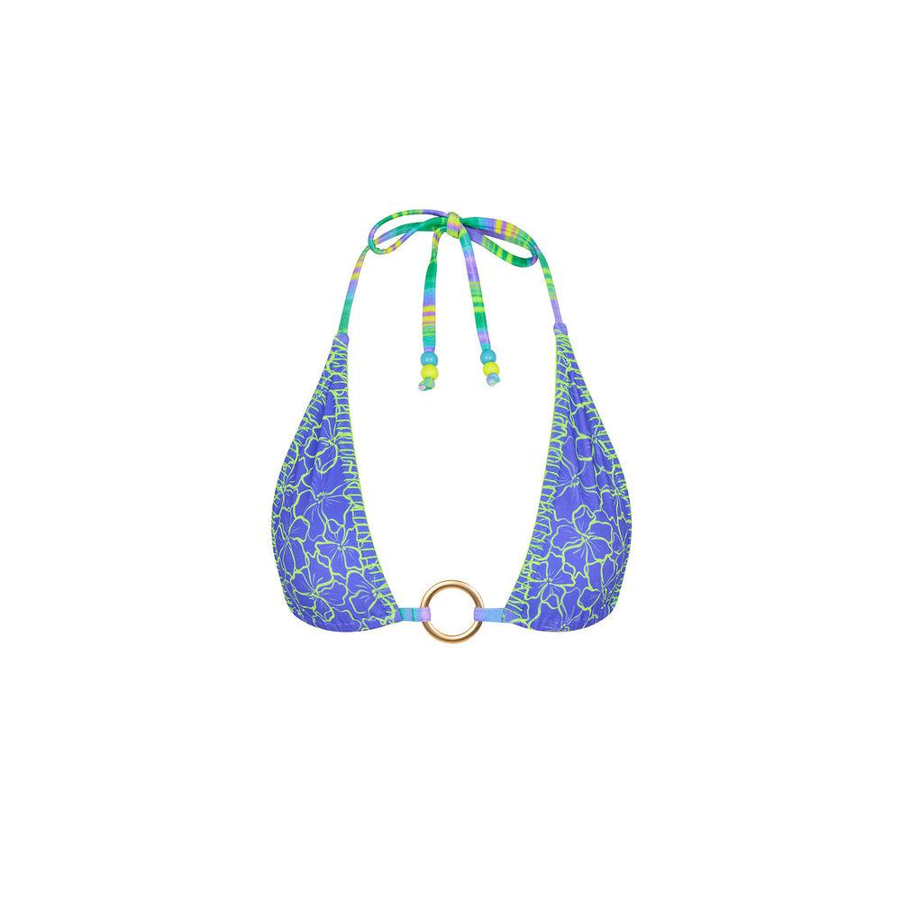Lace Stitch Ring Halter Bikini Top - Sugar Wave