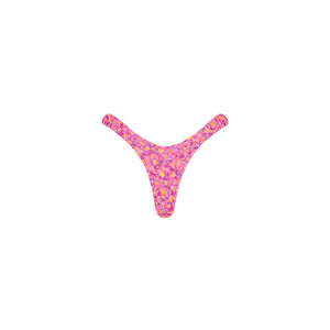 Retro Y Thong Bikini Bottom - Gelato Bloom
