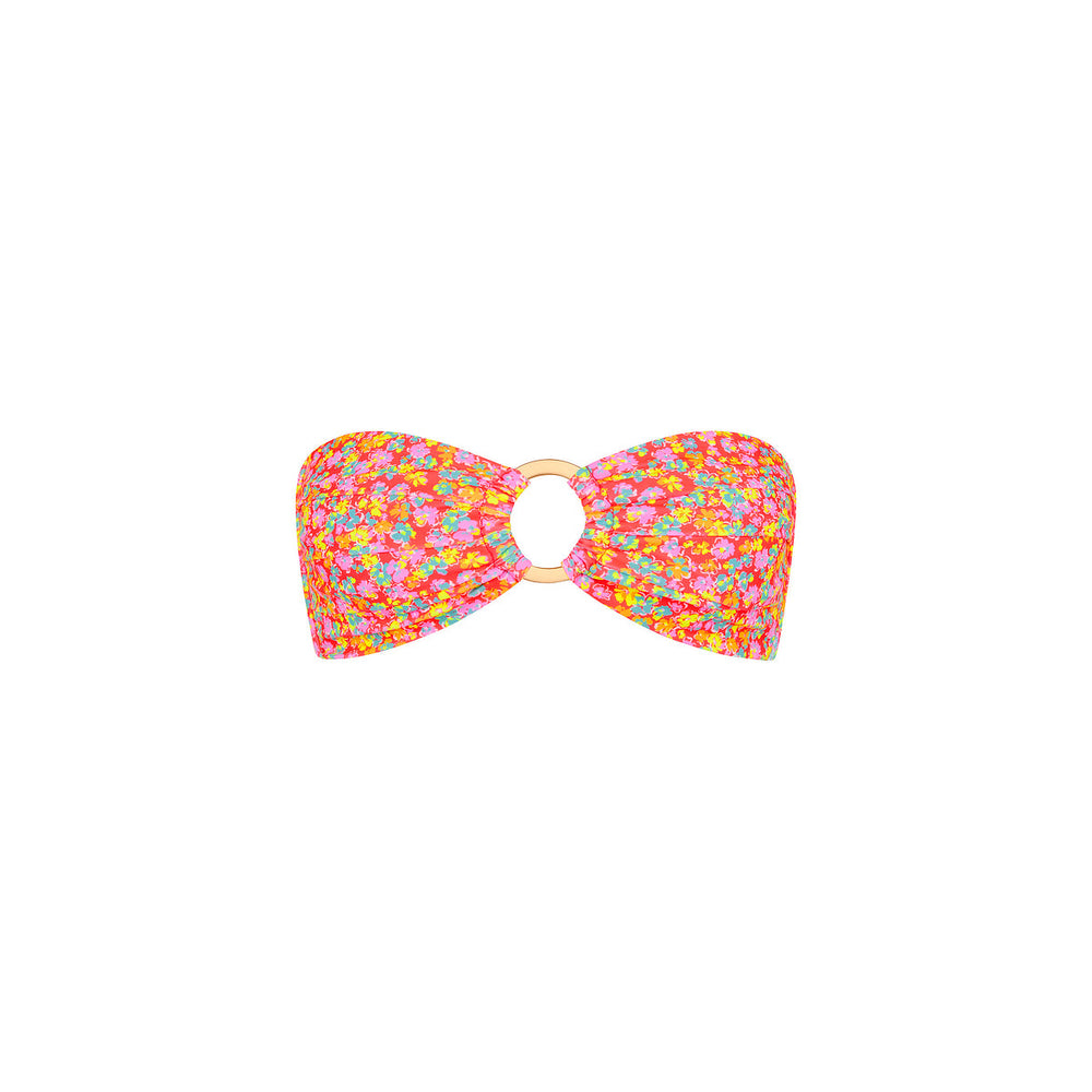 Strapless Bandeau Bikini Top - Bubble Pop
