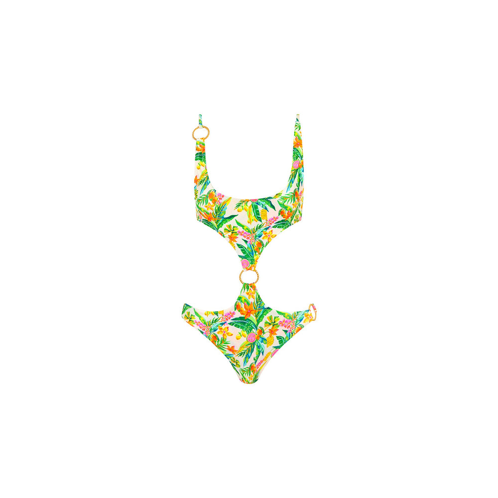 Retro Ring Cheeky One Piece - Golden Hour