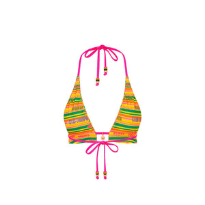 Frill Halter Bralette Bikini Top - Sunshine Lover