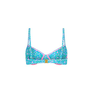 Ditzy Underwire Bra Bikini Top - Ocean Kisses