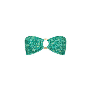 Strapless Bandeau Bikini Top - Emerald Aura