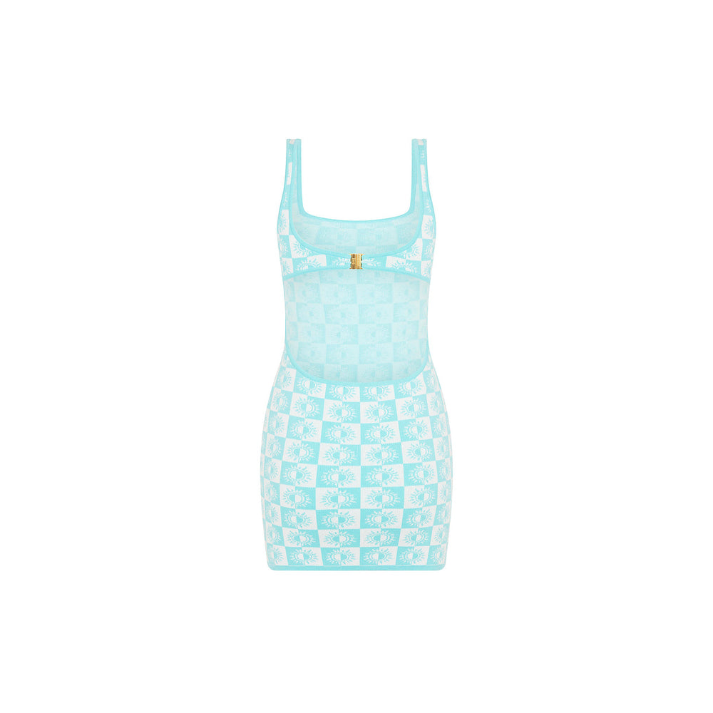 Open Back Knit Mini Dress - Sun Spell