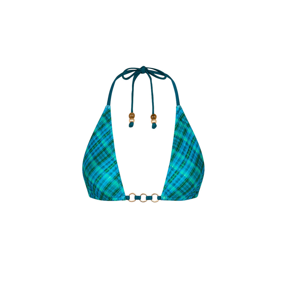 Trio Ring Triangle Bikini Top - Tropic Dip