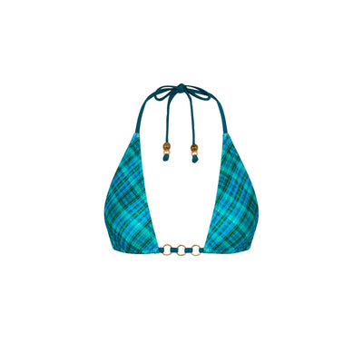 Trio Ring Triangle Bikini Top - Tropic Dip