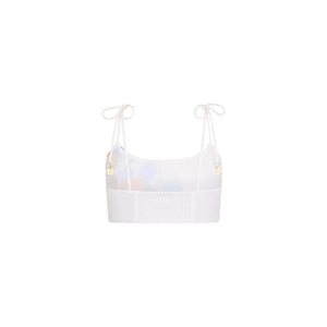 Gathered Tie Strap Crop - Suncatcher