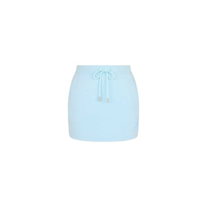 Terry Track Mini Skirt - Baby Bluebell