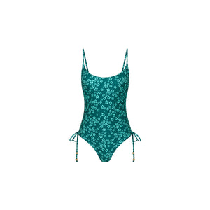 Ruched Tie Side Cheeky One Piece - Moonkiss