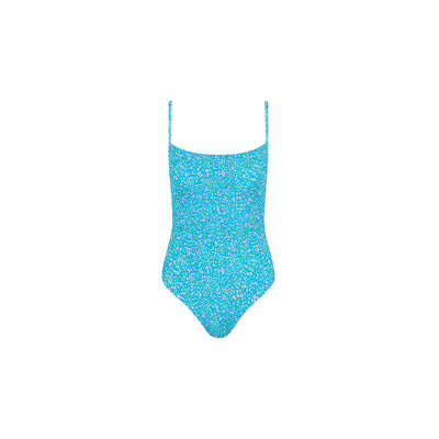 Shirred Low Back One Piece - Ocean Kisses
