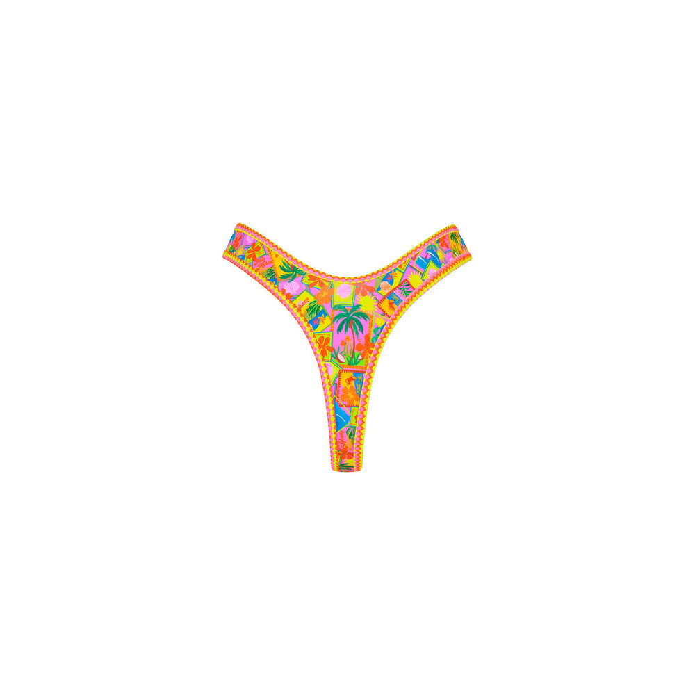 High Leg Thong Bikini Bottom - Sunshine Snaps