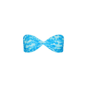 Twist Bandeau Bikini Top - Ocean Paradise