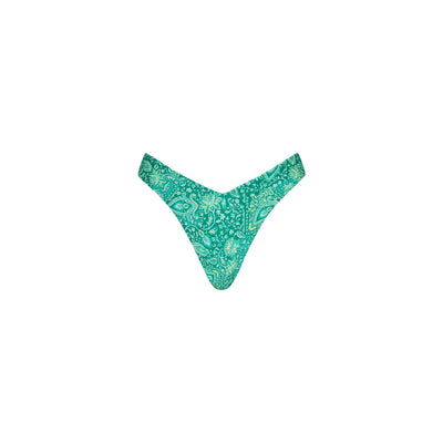 Y Cheeky Bikini Bottom - Emerald Aura