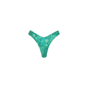 Y Cheeky Bikini Bottom - Emerald Aura
