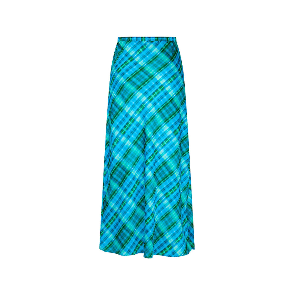 Bias Drawstring Maxi Skirt - Tropic Dip