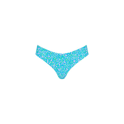 Lettuce Frill Thong Bikini Bottom - Ocean Kisses