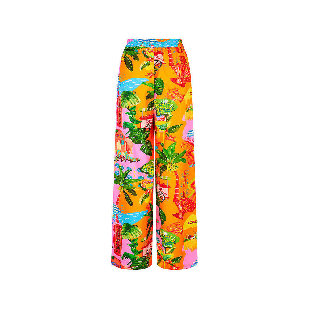 Drawstring Summer Pants - Sunlit Spritz