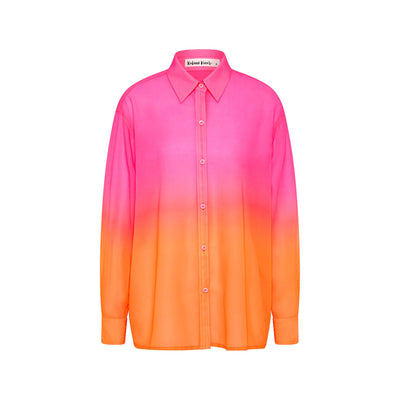 Essential Sheer Long Sleeve Shirt - Tropical Heatwave