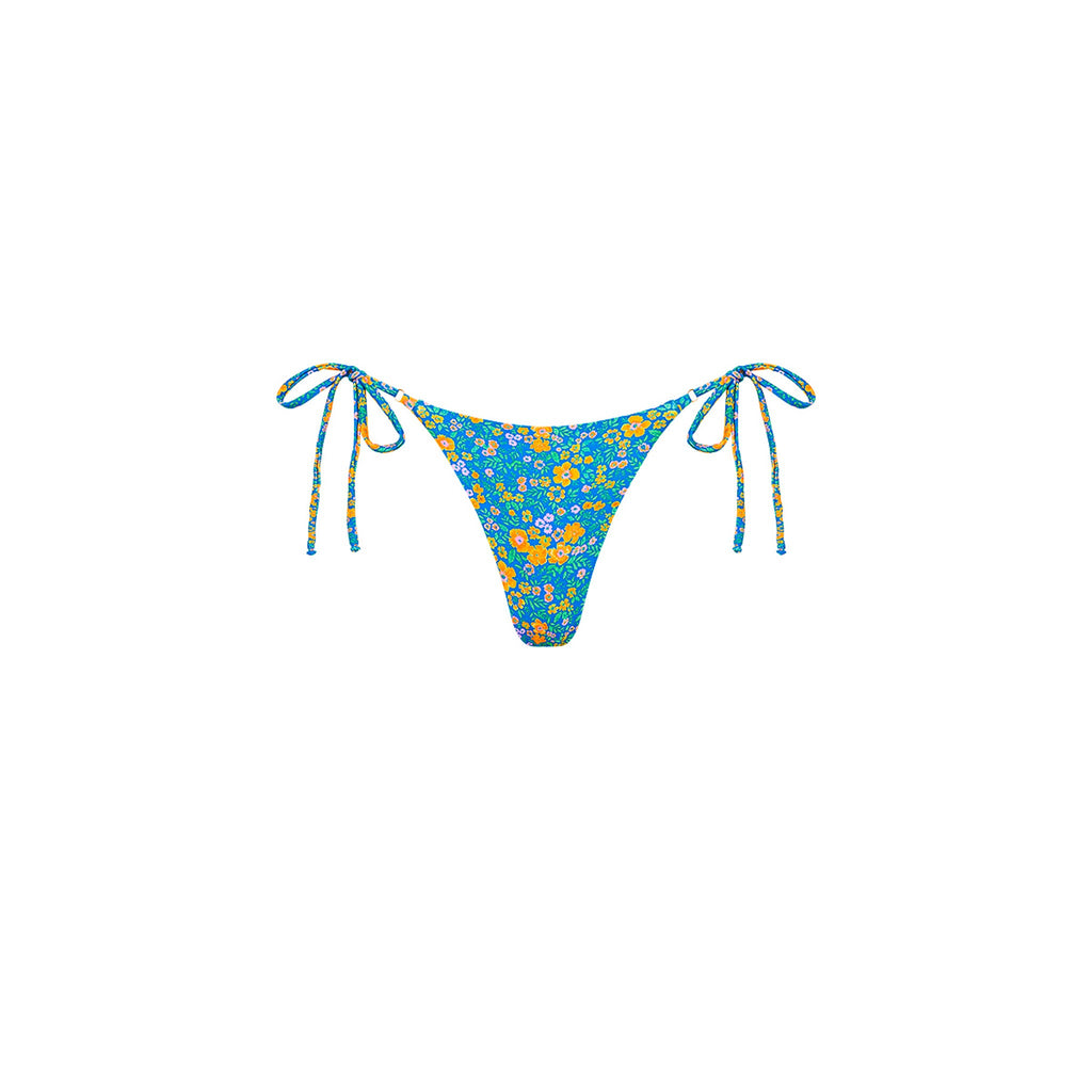 Thong Tie Side Bikini Bottom - Ocean Potion